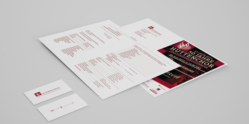 Corporate design referenz: huttenchor halle (saale)