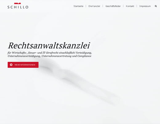 Vorschaubild Webseite Rechtsanwalt Schillo