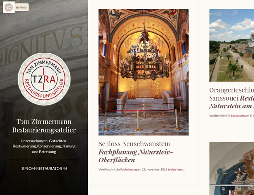 Vorschaubild Webseite Tom Zimmermann